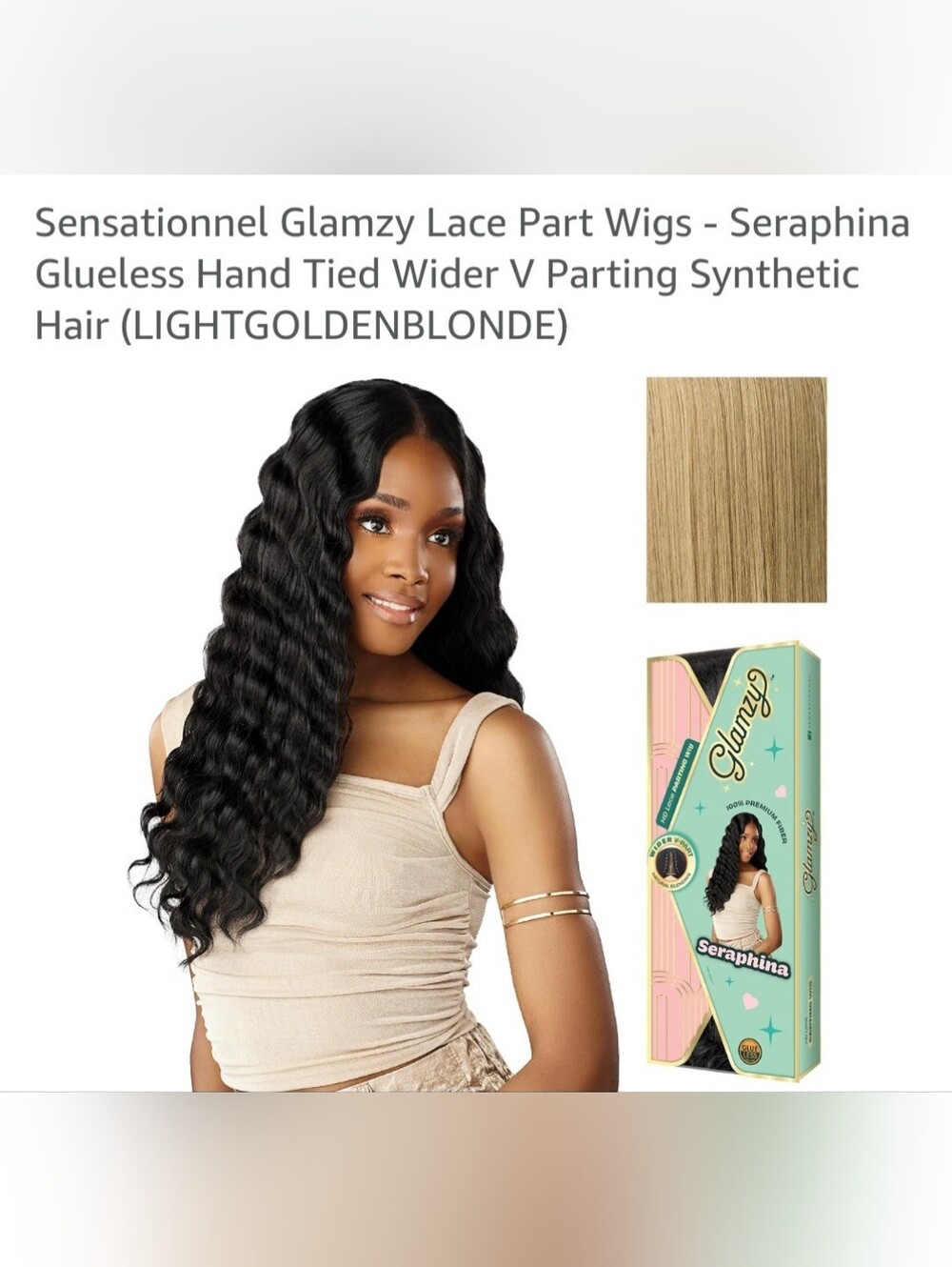 Sensationnel Seraphina Lace Part Wig - Light Golden Blonde